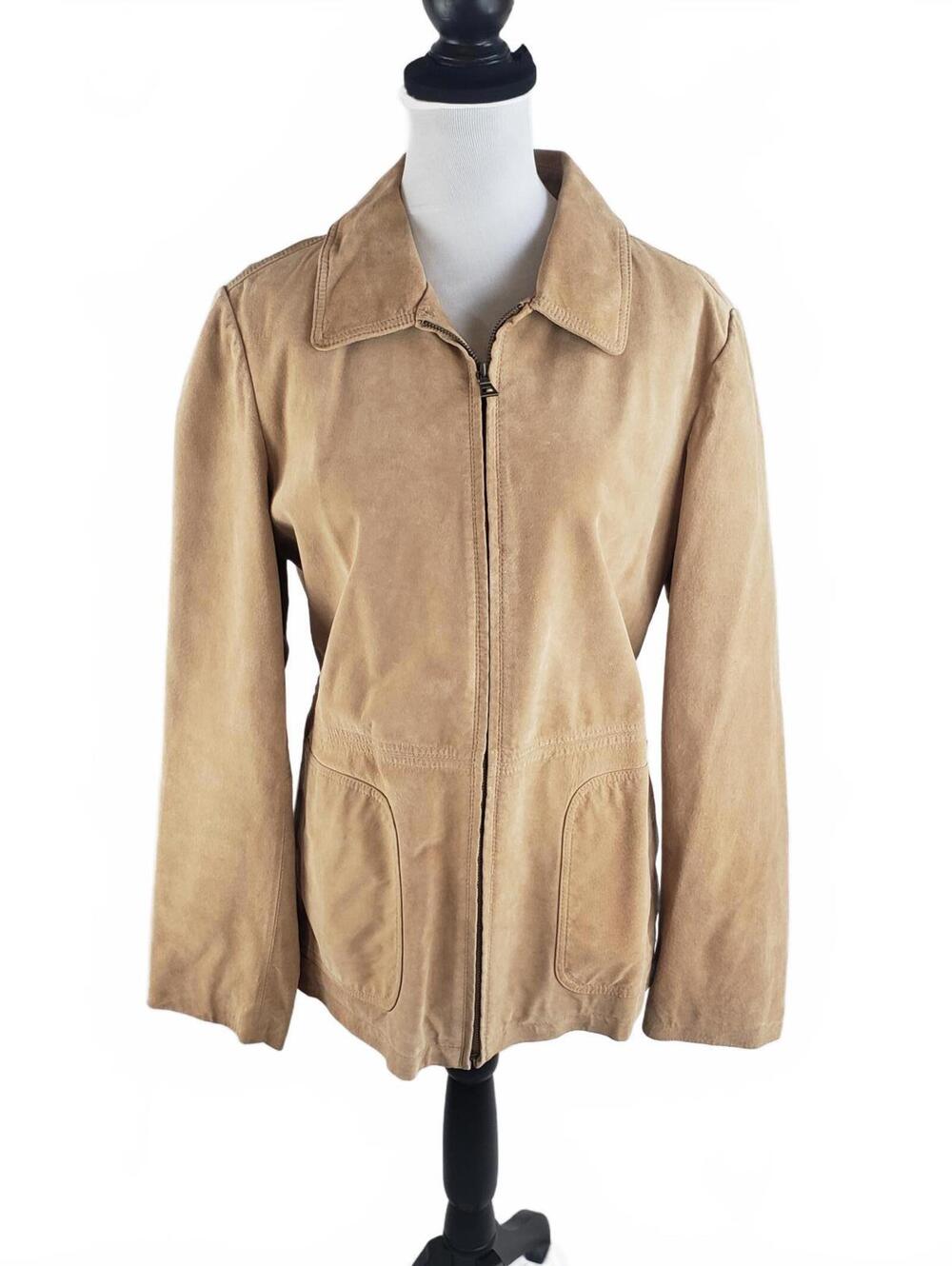 VTG Bernardo Women's Genuine Leather Suede Jacket
